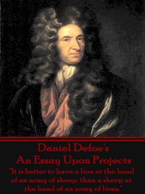 cover image of An Essay Upon Projects